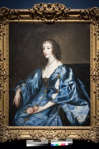 Anglická královna Henrietta Maria, kolem 1636-38 (olej na plátně) od Anthony van Dyck