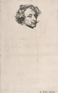 Autoportrét, od The Iconography, ca. 1640. od Anthony van Dyck