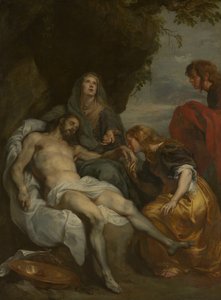 Oplakávání mrtvého Krista od Anthony van Dyck