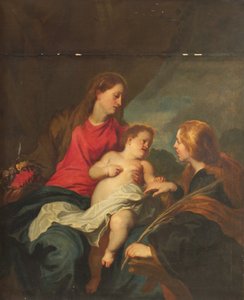 Mystická svatba svaté Kateřiny Alexandrijské od Anthony van Dyck