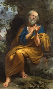 Kajícný svatý Petr od Anthony van Dyck
