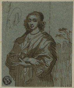 Žena tříčtvrteční délka se zkříženýma rukama od Anthony van Dyck