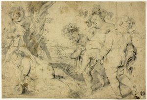 Mladý Bakchus a společníci od Anthony van Dyck