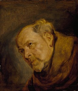 Hlava mnicha (Jan Malderus, biskup z Antverp, jako svatý Bonaventura) od Anthony van Dyck