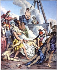 Makkabealaisten marttyyrikuolema, 1800-luvun puoliväli (kuva) od Antoine (after) Dieu
