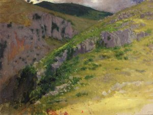 Studie hory od Antoine Auguste Ernest Herbert or Hebert
