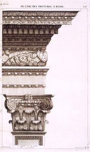 Oblouk zlatníků a stříbrníků, Řím, 1682 od Antoine Babuty Desgodets