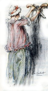 Charlotte odpojí pistole Albert, aby je dala Wertherovi od Antoine Calbet