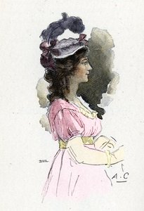 Portrét Josephine de Beauharnais (1763-1814) Kresba Antoina Calbeta čerpá z „Napoleon a ženy“ od Massona od Antoine Calbet