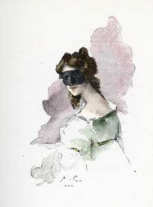 Portrét tajemné milenky Napoleona I. navštěvovanou kolem roku 1803 a přezdívané paní ze Saint-Cloud od Antoine Calbet