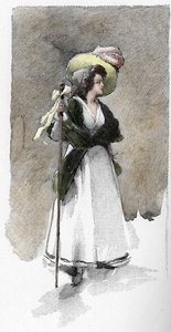 Portrét italské zpěvačky Giuseppiny Grassini (1773-1850) od Antoine Calbet
