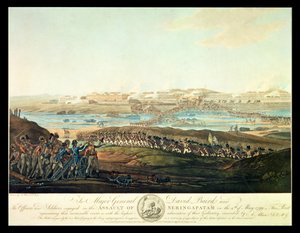 Dobytí Seringapatamu v roce 1799, 1801 (barevná akvatinta)