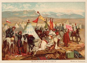 Bitva u Isly, Maroko, 1844 (chromolitho)