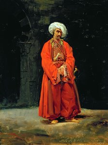 Portrét orientálního, 1818 od Antoine Charles Horace Vernet