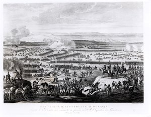 Bitva u Slavkova na Moravě, 2. prosince 1805, vyryl Antonio Verico (nar. 1775)