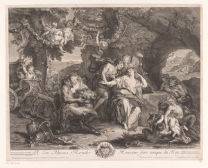 Bakchus a Ariadna od Antoine Coypel