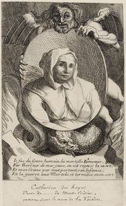 Catherine Deshayes (Monvoisin, známá jako "La Voisin") 1680 od Antoine Coypel