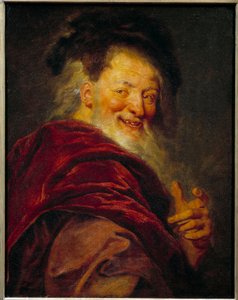 Portrét Demokrita (460 - 370 př. n. l.) řecký filozof. Obraz Antoina Coypela (1661-1722)