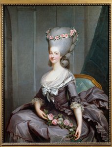 Portrét Marie Therese Louise de Savoie Carignan, princezny z Lamballe od Antoine François Callet