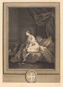 Kdyby mi byl tak věrný od Antoine Francois Dennel after Jean Honoré Fragonard