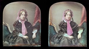 Portrét ženy (daguerrotypie) od Antoine Francois Jean Claudet