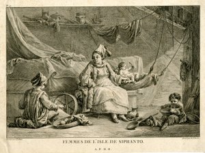 Ženy z ostrova Siphanto, podle Jeana-Baptisty Hilaira (1753-1822)