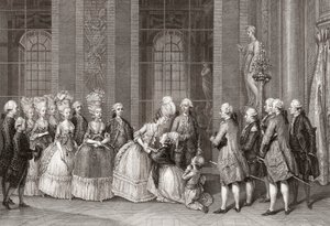 Marie Antoinette besucht von der Familie Bellegarde