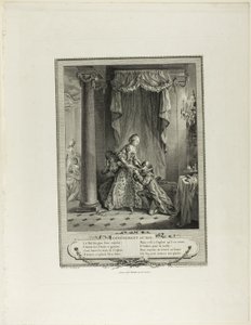 Událost na plese, z knihy Monument du Costume Physique et Moral de la fin du Dix-huitième siècle
