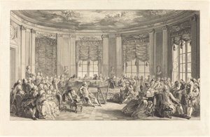 Koncert od Antoine Jean Duclos after Augustin de Saint Aubin
