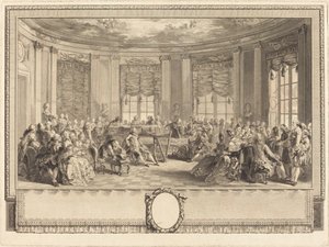 Koncert od Antoine Jean Duclos after Augustin de Saint Aubin