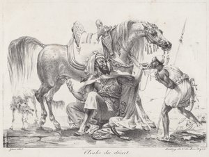 Pouštní Arab (Pouštní Arab) od Antoine Jean Gros