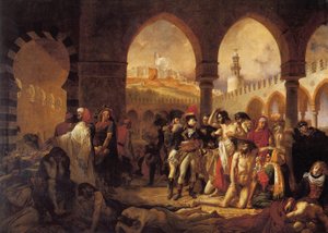 Bonaparte Návštěva Pesthouse v Jaffě od Antoine Jean Gros