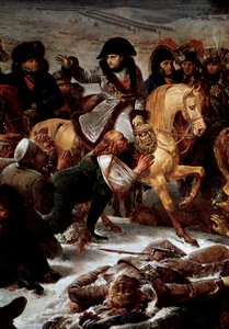 Tažení Pruska a Polska (1806-1807): „“ Napoleon I. (1769-1821) na bitevním poli Eylau dne 2. 9. 1807““ Detail. Obraz Antoine Jean Gros (1771-1835) 1808 Ne. 5,21x7,84 m Paříž, Musee du Louvre od Antoine Jean Gros