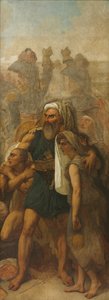 Egyptská rodina (skica k filmu "Bitva o pyramidy") od Antoine Jean Gros