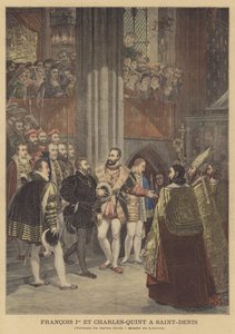 Františka I. a Karla V. v Saint-Denis od Antoine Jean Gros