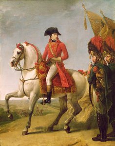 Napoleon Bonaparte (1769-1821) první konzul, hodnotí své jednotky po bitvě u Marenga, 1802-03 od Antoine Jean Gros