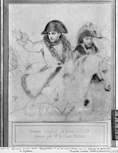 Napoleon na bitevním poli u Eylau, kolem 1807-08 (pierre noire na papíře) od Antoine Jean Gros