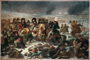 Napoleon na bitevním poli u Eylau, kde 9. února 1807 zvítězila francouzská vojska nad Rusy a Prusy ... od Antoine Jean Gros