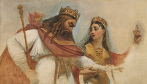 Náčrt kopule Pantheonu (kostel Sainte-Geneviève): Klovis a Klotylda, kolem roku 1811 (olej). od Antoine Jean Gros