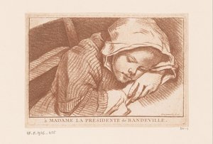 spící dívka od Antoine Joseph Dezallier d