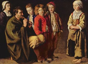 The Village Piper, 1642 (olej na mědi)
