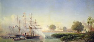 Útok na citadelu v Saigonu od viceadmirála Rigaulta de Genouilly, 17. února