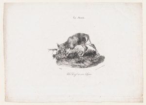 Jelen a rys, 1834. od Antoine Louis Barye