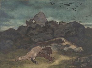 Mrtví koně, 1810-75. od Antoine Louis Barye