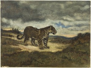 Stojící jaguár od Antoine Louis Barye