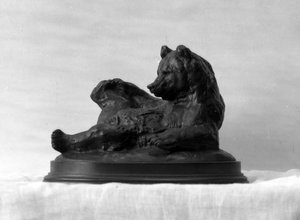 Sedící medvěd, model 1833 (bronz)