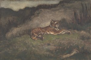 Tygr, 1810-75. od Antoine Louis Barye