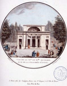 Pohled na dům mademoiselle Guimard, rue de la chaussée d