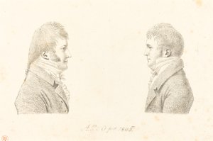 Autoportrét a Umělcův bratr od Antoine Marie Philippe Louis d