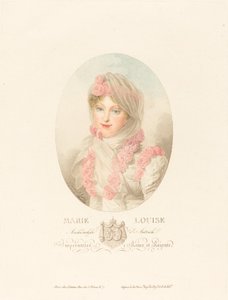 Marie-Louise, francouzská císařovna od Antoine Maxime Monsaldy after Jean Baptiste Isabey